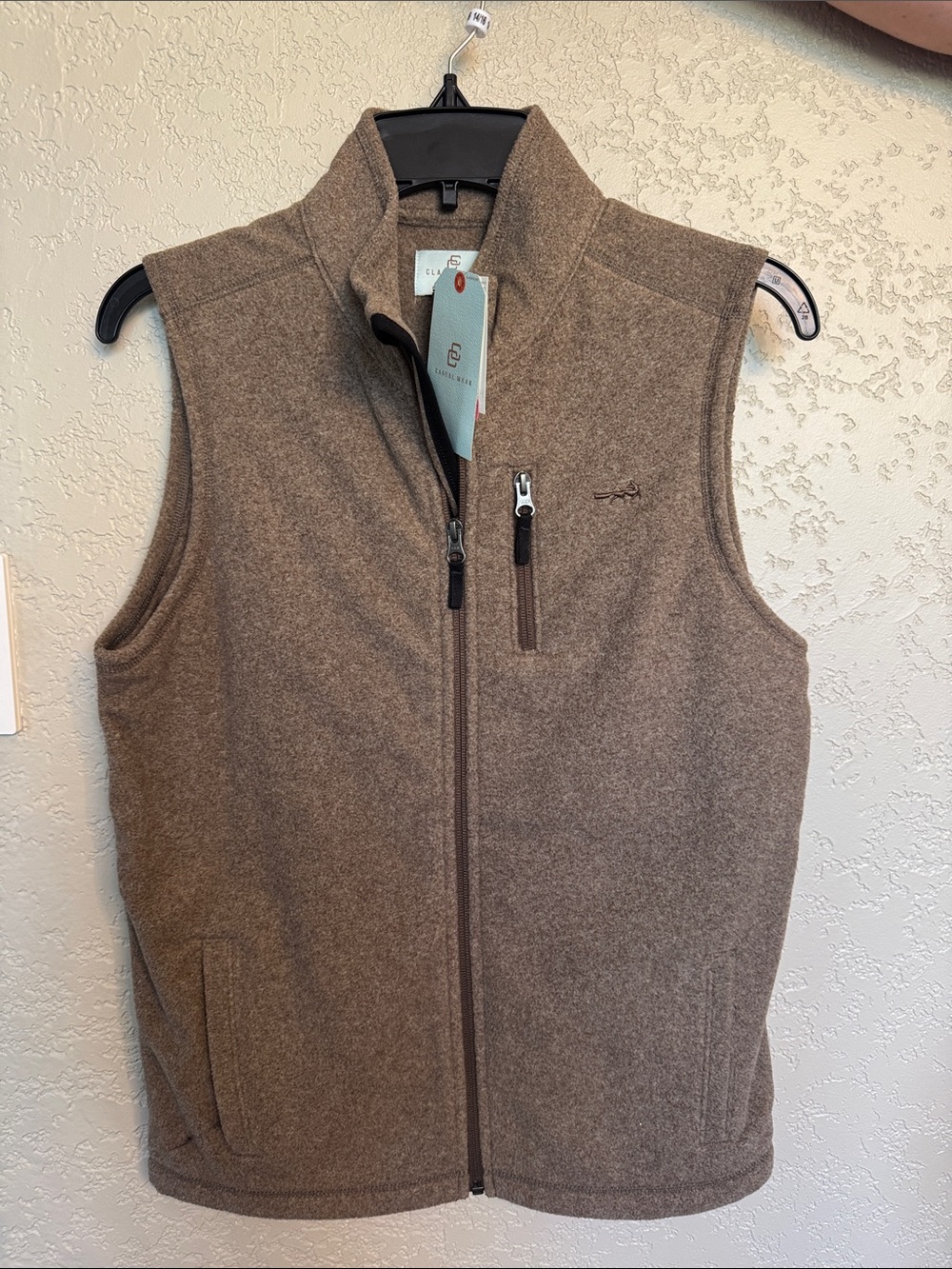Class Club Brown Wool-Blend Vest
